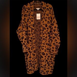 Knox Rose Brown and Black Patterned Cardigan